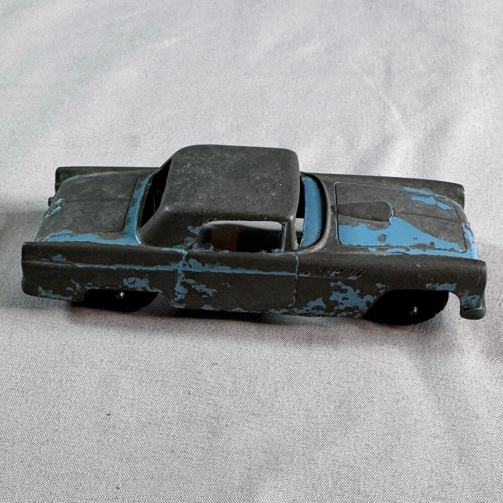 Vintage Tootsietoy 1960 Ford Thunderbird Die Cast Car Blue Gray Chicago USA